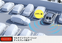ブラインドスポットモニター+リアクロストラフィックオートブレーキ